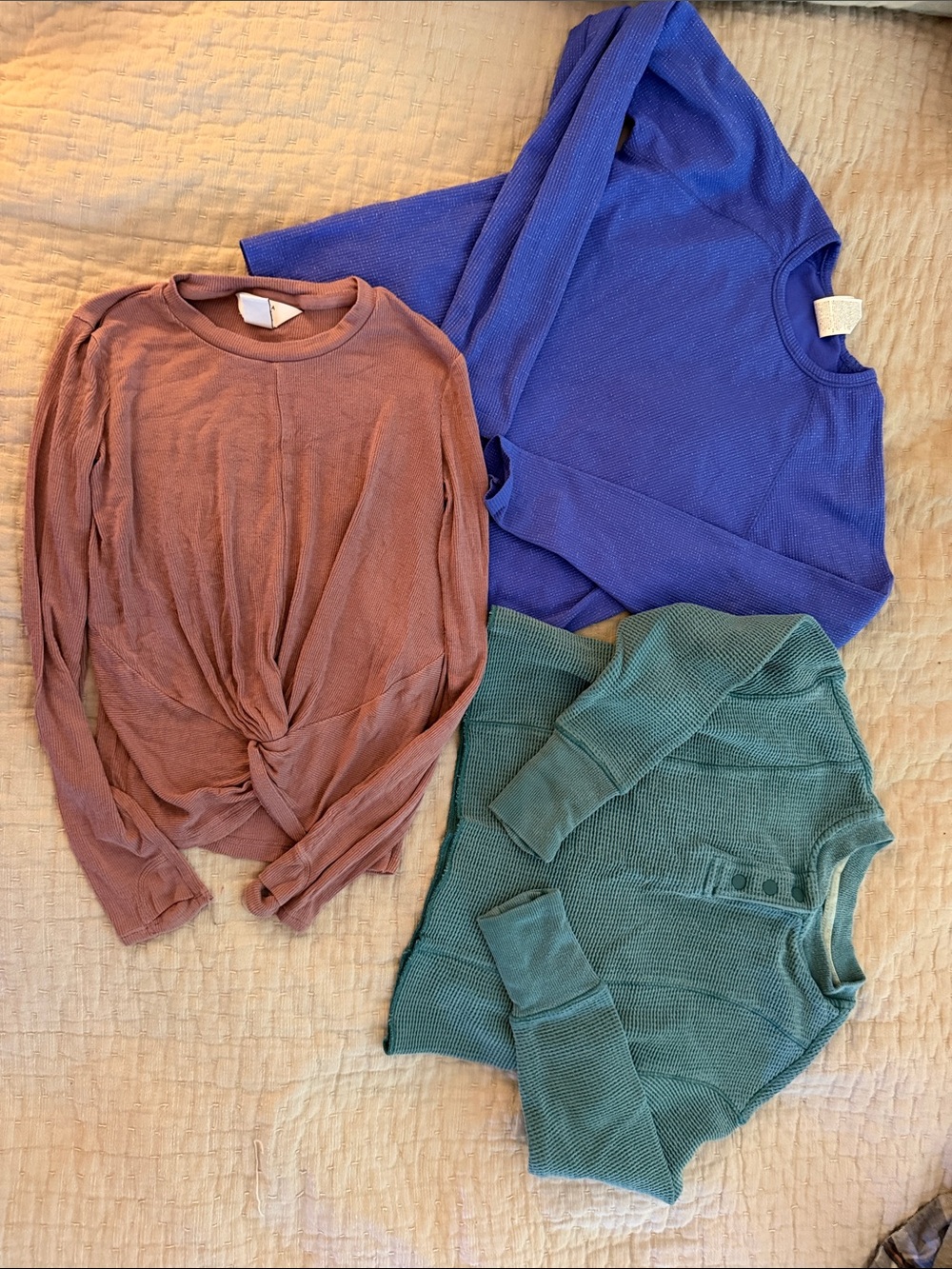 Athleta Kids Long Sleeve Tees size 7